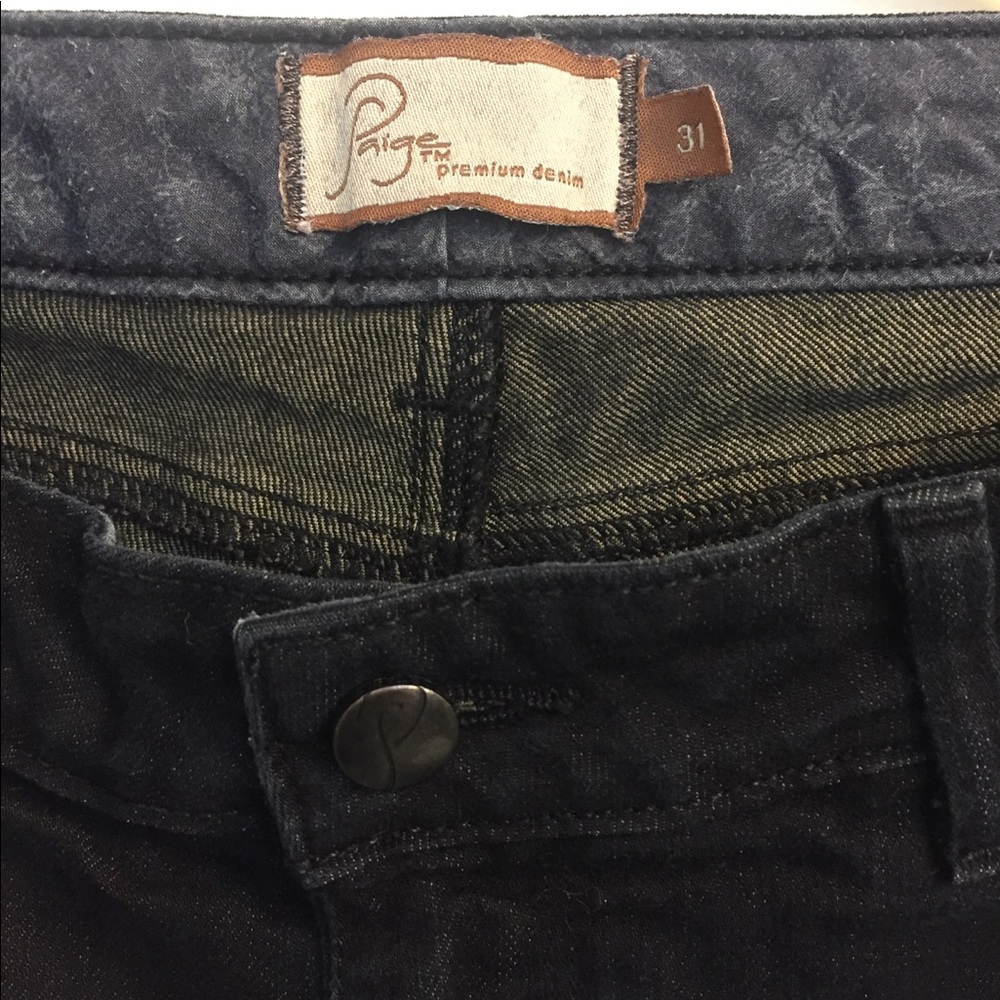 Paige Skyline Skinnies sz31 black jeans